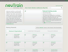 Tablet Screenshot of neutrain.net